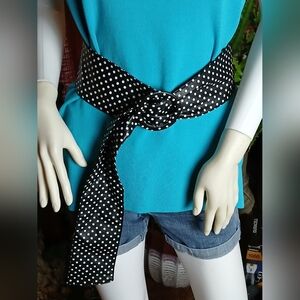 Polka Dot Black and White Women's Belt